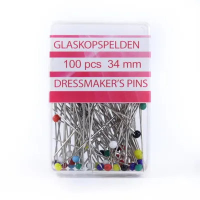 Produktbild von Glaskopfstecknadeln, 100 Stk.