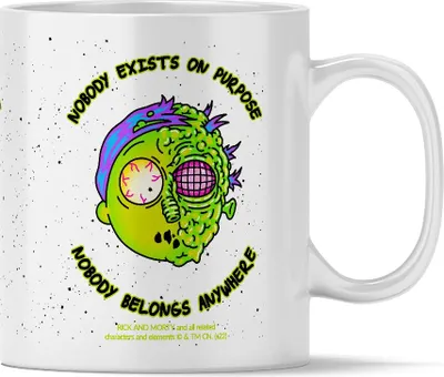 Produktbild von ERT GROUP Rick and Morty Becher Muster Rick & Morty 010, 330ml WMGRICKMORTY013