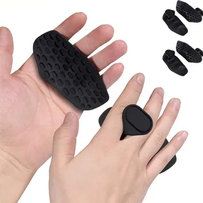 Produktbild von 2 Paar Griffkraft-Trainer & Fitness-Handschuhe in Schwarz: Für Hand- & Fingertraining, unterstützt beim Kraftsport. Ergonomisch & rutschfest