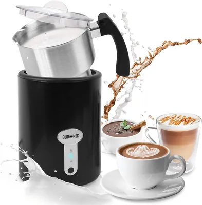 Produktbild von Duronic MF500 Milchaufschäumer | Automatischer Milchschäumer 500 W | 500 ml Edelstahlkrug | Für Kaffee, heiße Schokolade, Cappuccino, Milch