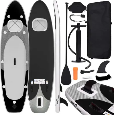 Obrázek produktu pro Nafukovací SUP paddleboard s příslušenstvím černý 360x81x10 cm