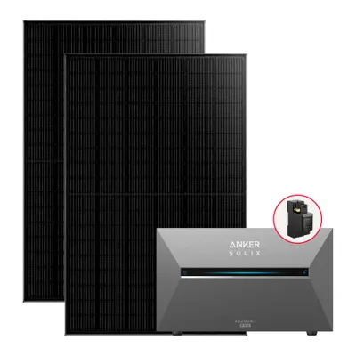 Produktbild von Balkonkraftwerk 910W Komplettes Set mit Solarbank 3 Pro E2700, Monokristallin, IP65, LiFePO4
