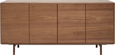 Produktbild von Miliboo - Vintage-Sideboard mit vier Türen aus dunklem Holz B160 cm SUVA