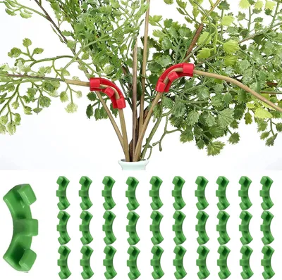 Produktbild von 30 Stück 90 Grad Plant Bender, Pflanzen Biegetrainer, Geeignet zum Biegen von Pflanzenstängeln und zum Ändern der Wuchsrichtung, Grün