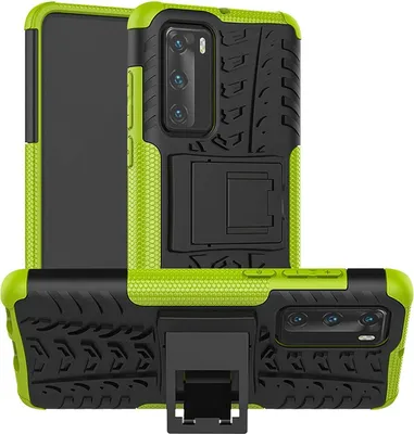 Produktbild von Conie Outdoor Schutzhülle für Huawei P40 Hybrid Silikon Hard Case Cover Hülle mit Ständer in Grün