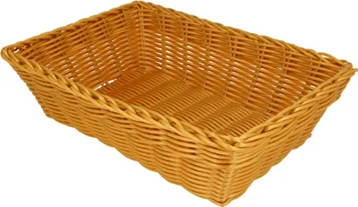 Produktbild von metaltex Brotkorb rechteckig Kunststoffgflecht beige
