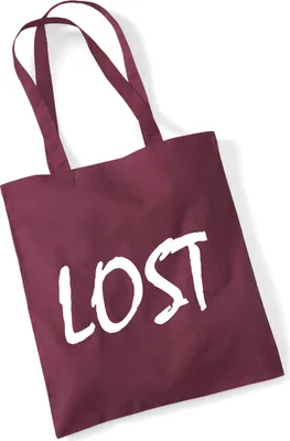 Produktbild von Huuraa Jutebeutel Lost Jugendwort 10 Liter Burgundy Baumwolle Tasche Geschenkidee