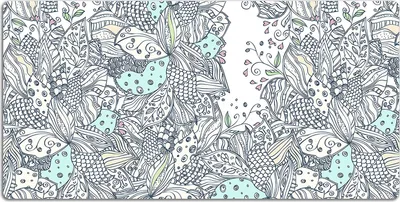Produktbild von Schreibtischmatte Tischunterlage 90x45 cm Mauspad - Blumen