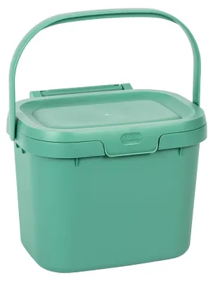 Productafbeelding van Addis 518534 Compostbak voor keukenafval, 4,5 liter, saliegroen