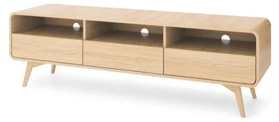 Immagine prodotto di FURNLUX Mobile TV Helion, colore beige, 180 cm / Colore principale: beige / Dimensioni: 180 x 52 x 39 cm