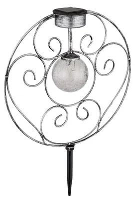 Produktbild von LED Solarleuchte, Erdspieß, Kugel, Glas, H 41 cm