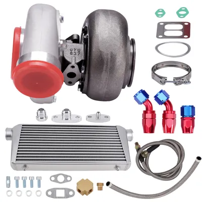 Productafbeelding van Turbocompressor met 3-inch in- en uitlaat, intercooler voor motoren van 4,0-6,0 liter, geschikt voor een vermogen van 600+ pk