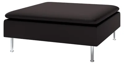 Produktbild von Dekoria Bezug für Söderhamn Fußhocker, schwarz, 93 x 93 x 40