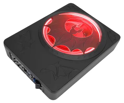 Zdjęcie produktu dla Smukły subwoofer pod siedzeniem 10 cali, 1200 W, z wbudowanym wzmacniaczem, oświetleniem LED i pilotem – subwoofer samochodowy z zasilaniem, do samochodów osobowych, ciężarówek i SUV-ów, w kolorowych wersjach
