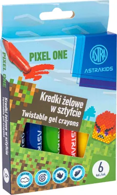 Produktbild von Gel-Bleistifte 6 Stück AstraKids PixelOne Astra