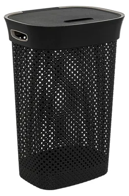 Produktbild von Wäschekorb "purl" 60l schwarz - 5 five simply smart