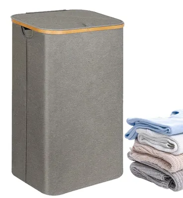 Productafbeelding van Opvouwbare Wasmand met Deksel en Afneembare Tas