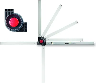 Produktbild von BMI Winkelmessgerät WINKELSTAR Messber.0-270Grad Schenkel-L.150x100cm - 715 100 150