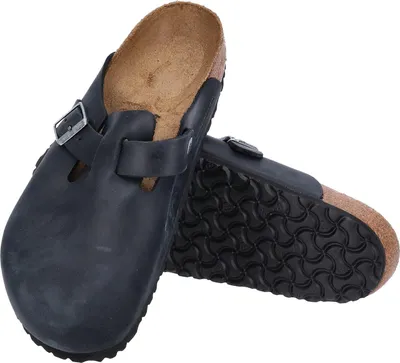 Produktbild von Birkenstock Boston Kunstleder Schwarz Normalfußbett - Pantoffel - 59461