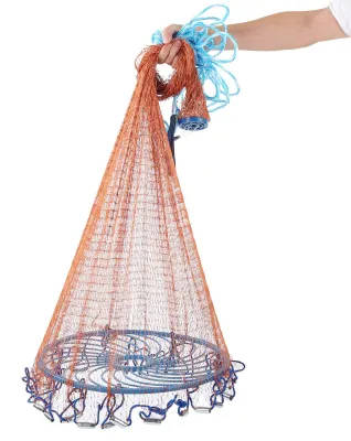 Produktbild von Wurfnetz 240 cm - Handgefertigtes Nylon - Stahlschnur - Hohe Widerstandsfähigkeit - Angelwerkzeug