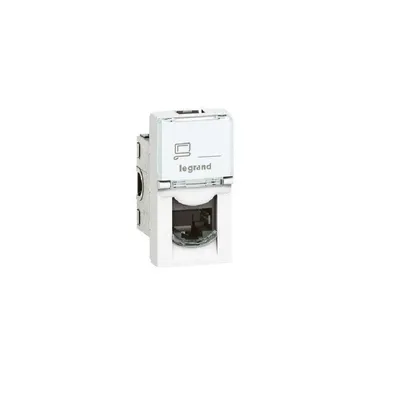 Image de Legrand 0 765 51, RJ-45, 1 module/modules, UTP, 5e, Blanc, 22.5 mm