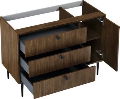 Obrázok produktu pre Kúpeľňová skrinka pod umývadlo Jungborn PRIMUS orech 1000 x 720 x 456 mm
