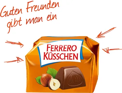 Produktbild von Ferrero Küsschen Geschenkverpackung 20 verpackte Pralinen 178g