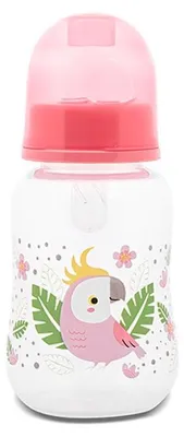 Image de Baby Care Biberon Easy Grip 125 ml Tétine silicone taille 0+, couvercle, dès la naissance rose
