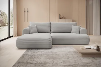 Productafbeelding van Elegantie ontmoet functionaliteit: de hoekbank MODO, het pronkstuk van uw woonkamer. Links: GAMAPRO