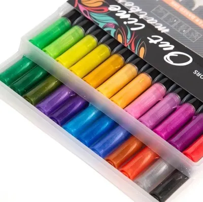 Produktbild von Pastell Textmarker im 24er Set , mit dünnen und breiten Schrägkeilspitzen Bibel Textmarker Pastell, für das Klassenzimmer und Büro