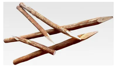 Produktbild von Zaunpfosten Haselnuss 180 cm - Rundholzpfosten für Staketenzäune - Kastanien Staketenzaunpfahl Natur