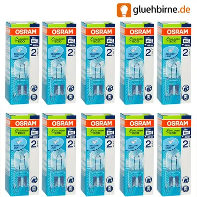 Produktbild von 12 x G9 Halogen Stiftsockellampe 230V 35W = 40W Halogenlampe Stiftsockellampen 66733