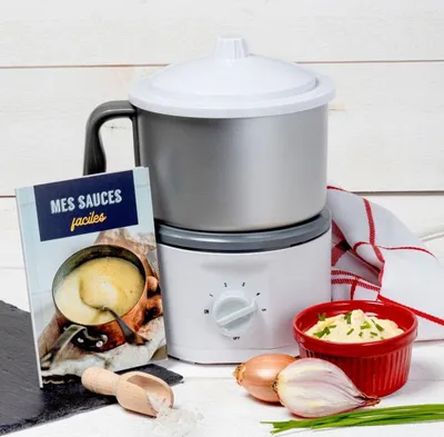 Produktbild von Elektrische sauciere 1l 600w weiß/grau Sweet alice 002017