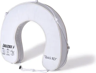 Produktbild von Hufeisen-Rettungsring von Lalizas 145N, Polyester, PVC, Weiß, mit Rundumleine