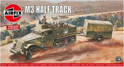 Produktbild von Classic Kit VINTAGE military A02318V - M3 Halbkettenfahrzeug und 1-Tonnen-Anhänger (1:76)