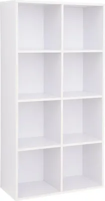 Obrázek produktu pro VASAGLE regál na knihy Regál na knihy s 8 přihrádkami, stojací kancelářský regál, volně stojící kancelářský regál, dekorace, kancelář, obývací pokoj, ložnice