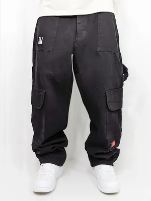 Produktbild von DADA Supreme Worker Cargo Baggy Jeans mit Taschen und Stitching Größe: 28W