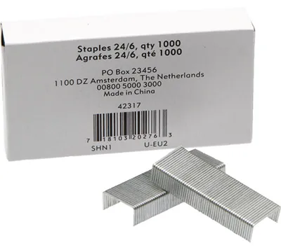 Obrázek produktu pro Sponky 24/6, pozinkované 1000 ks.
