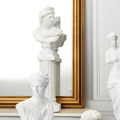 Produktbild von Statue Weiße Büste aus Magnesia 19 x 16 x 63.5 cm
