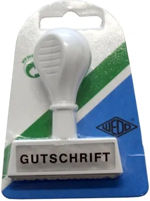 Produktbild von Textstempel -Gutschrift- Packung mit 6 Stück