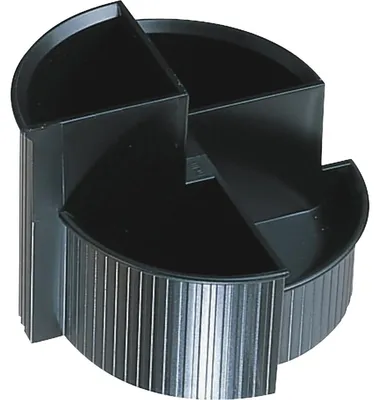 Produktbild von helit Stifteköcher Multi Linear H6390695 4Fächer Polystyrol sw