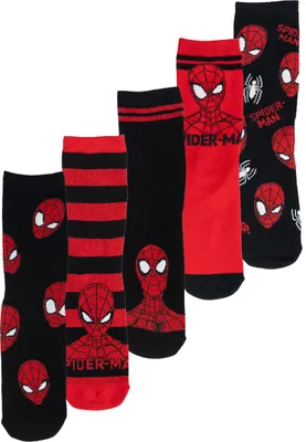 Produktbild von Marvel Spiderman Socken für Herren - Männer Sneaker Strümpfe 40-45 (5er Pack), Größe:40-45