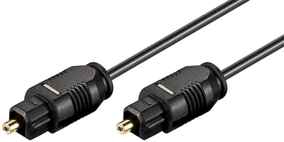 Zdjęcie produktu dla goobay kabel światłowodowy Toslink wtyk do Toslink wtyk 2,2 mm czarny 5 m