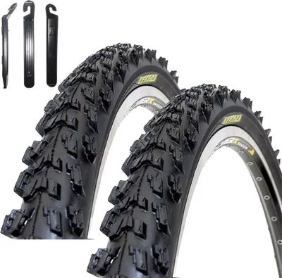 Produktbild von 2 x Kenda K-829 26" MTB Fahrradreifen Schwarz 50-559 (26 x 1.95) inkl. maxxi4you Reifenheber