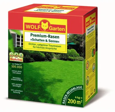 Produktbild von Stanley Premium-Rasen Schatten&Sonne LP 200 4 kg 2 Stk