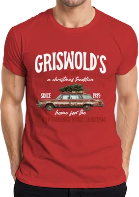 Produktbild von Griswolds Tree Farm Schöne Bescherung Clark - Weihnachten Christmas Xmas Herren T-Shirt, Rot, XXL