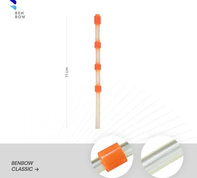 Zdjęcie produktu dla BenBow 017 1x zamienny pomarańczowy wąż obrotowy do pistoletów do czyszczenia sprężonym powietrzem - Wąż z obciążnikami - Kompatybilny z serią pistoletów BenBow Classic