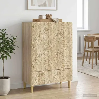 Produktbild von vidaXL Sideboard Sonoma-Eiche 66 x 34,5 x 95 cm Holzwerkstoff