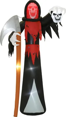 Produktbild von Halloween Dekoration 3 7 m riesiger Sensenmann LED Beleuchtung