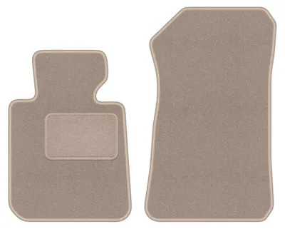 Produktbild von Velours-Fußmatten Vorne für BMW 1 E81 2007-2012 (Schrägheck) – 2-tlg, Beige, passgenau – Wielganizator LUX